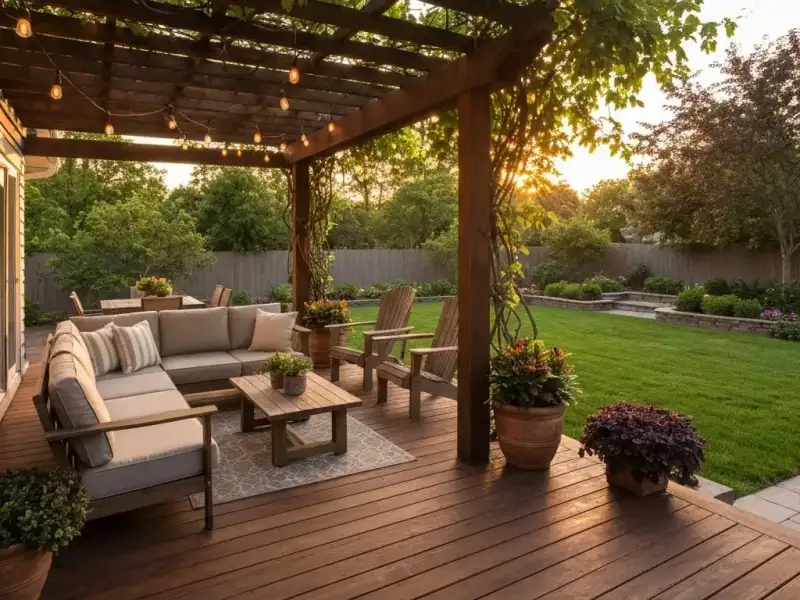 Modern Deck & Poolscape