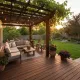 Pergola and deck area